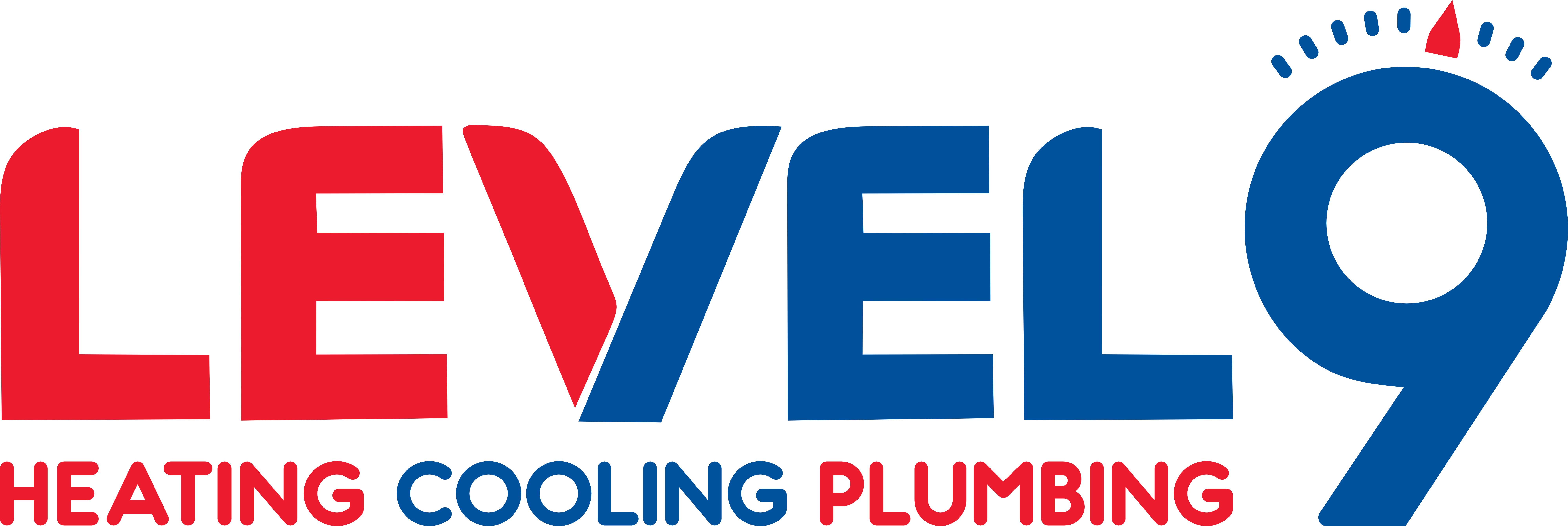 Level 9 Heating, Cooling, and Plumbing logo